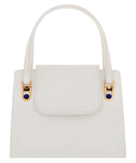 vintage white gucci handbag|vintage gucci suede handbag.